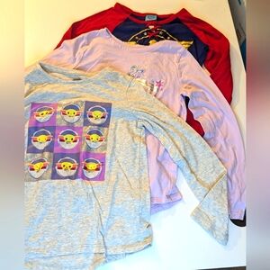 6/6x girls long sleeve tee shirt bundle set